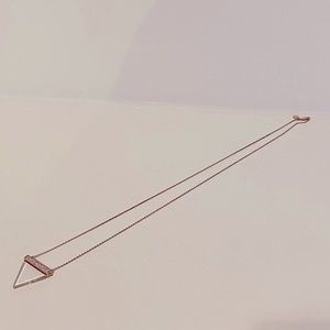 Michael Kors gold triangle necklace